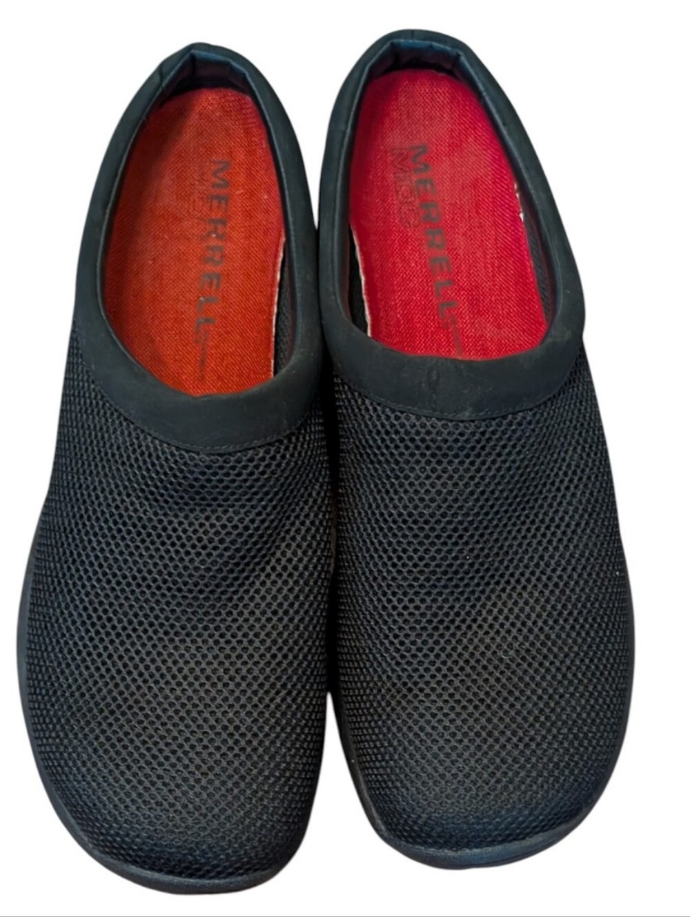 Merrell black Encore Breeze slip-on clogs breathable mesh performance men's 15